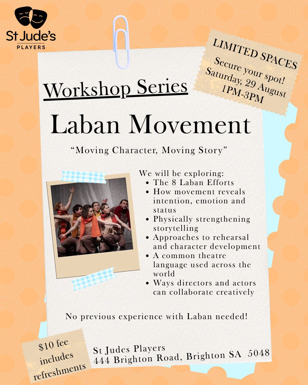 Workshop Series 1 - Laban Movement Flyer